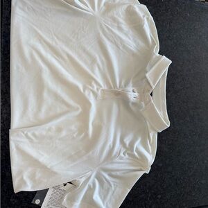 Lululemon Athletica White Polo Shirt